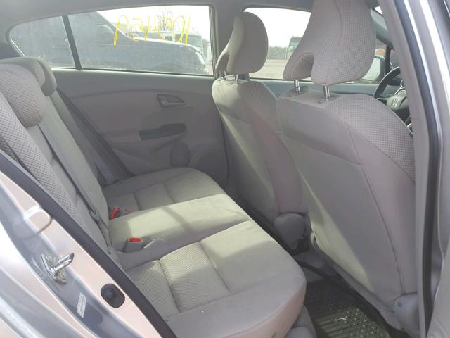 JHMZE2H52AS006990 - 2010 HONDA INSIGHT LX SILVER photo 6