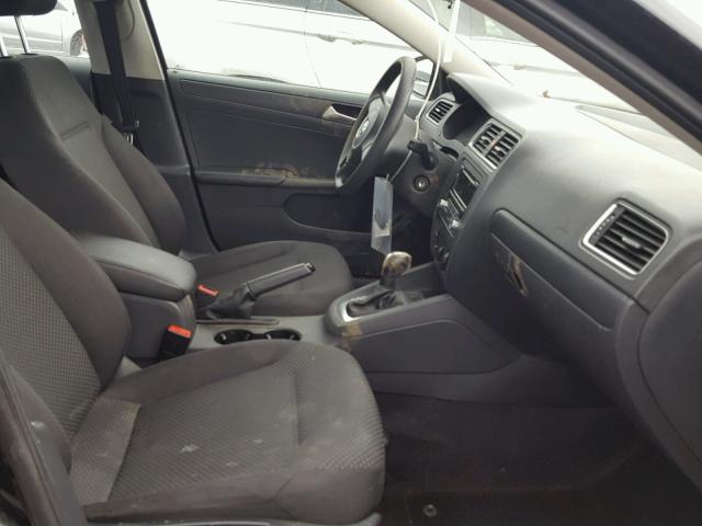 3VW2K7AJ9EM397311 - 2014 VOLKSWAGEN JETTA BASE 黑色 照片 5