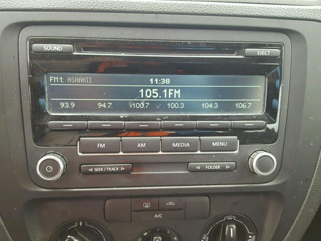 3VW2K7AJ9EM397311 - 2014 VOLKSWAGEN JETTA BASE 黑色 照片 9