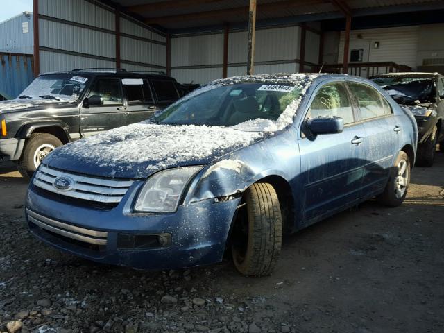 3FAHP07149R150029 - 2009 FORD FUSION SE BLUE photo 2