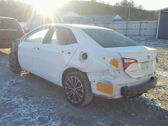 2T1BURHE7FC355778 - 2015 TOYOTA COROLLA L WHITE photo 3