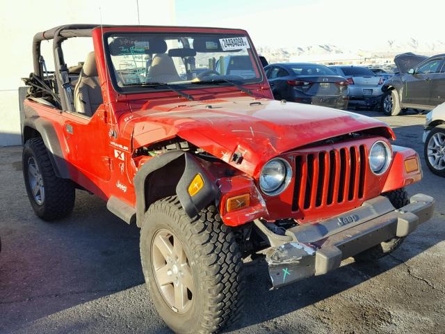 1J4FA39S12P745096 - 2002 JEEP WRANGLER / RED photo 1