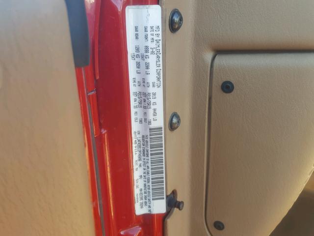 1J4FA39S12P745096 - 2002 JEEP WRANGLER / RED photo 10