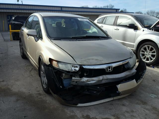 1HGFA16537L010094 - 2007 HONDA CIVIC LX TAN photo 1