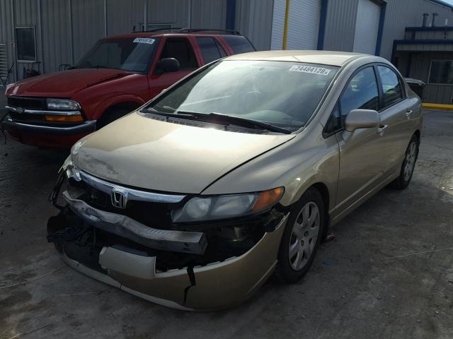 1HGFA16537L010094 - 2007 HONDA CIVIC LX TAN photo 2