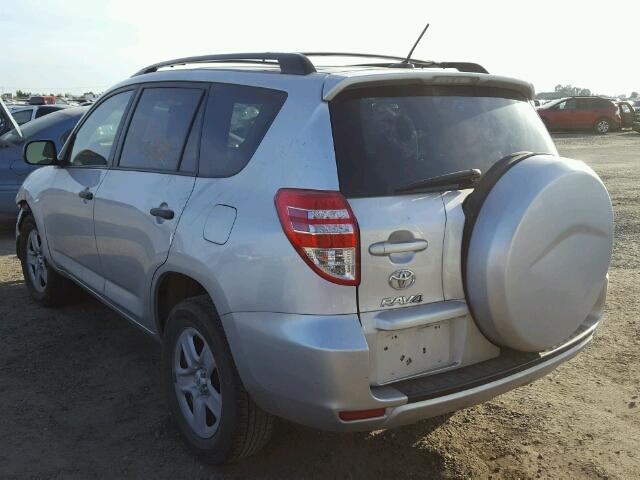 2T3ZF4DV8CW118803 - 2012 TOYOTA RAV4 SILVER photo 3