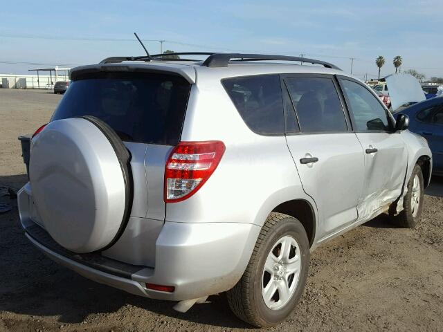 2T3ZF4DV8CW118803 - 2012 TOYOTA RAV4 SILVER photo 4