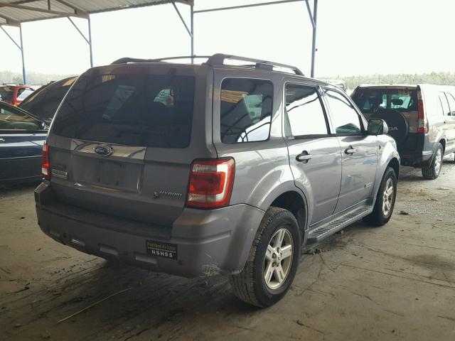 1FMCU49H68KB98130 - 2008 FORD ESCAPE HEV GRAY photo 4