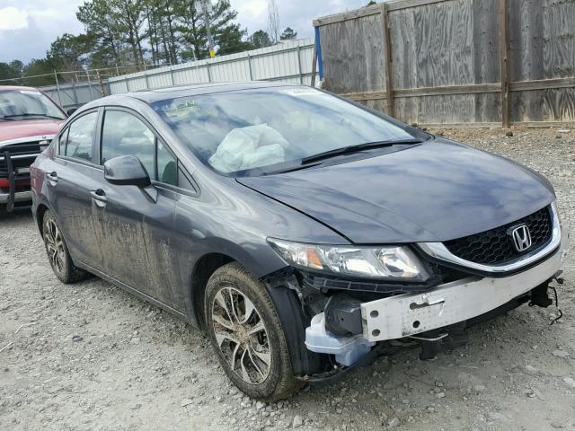 2HGFB2F96DH521720 - 2013 HONDA CIVIC EXL GRAY photo 1
