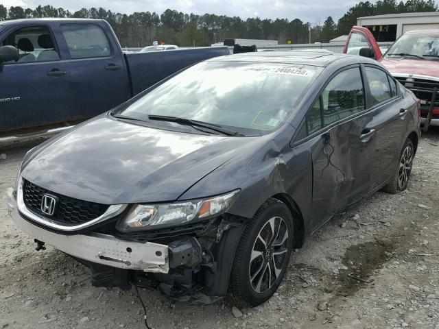 2HGFB2F96DH521720 - 2013 HONDA CIVIC EXL GRAY photo 2