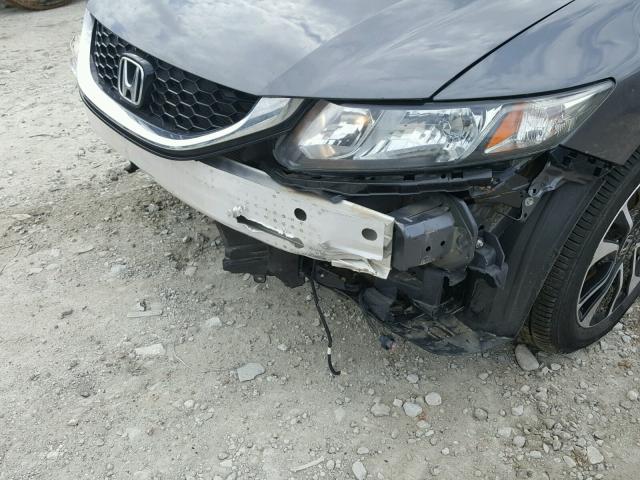 2HGFB2F96DH521720 - 2013 HONDA CIVIC EXL GRAY photo 9