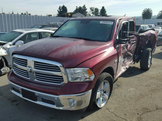 1C6RR7GT0HS819376 - 2017 RAM 1500 SLT RED photo 2