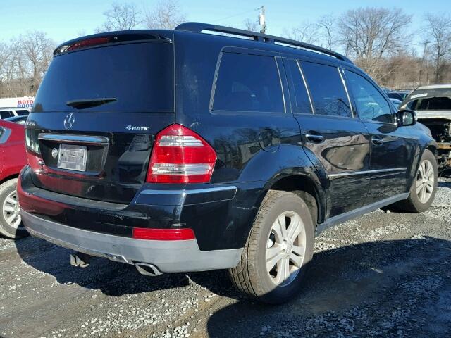 4JGBF71E57A164192 - 2007 MERCEDES-BENZ GL 450 4MA BLACK photo 4