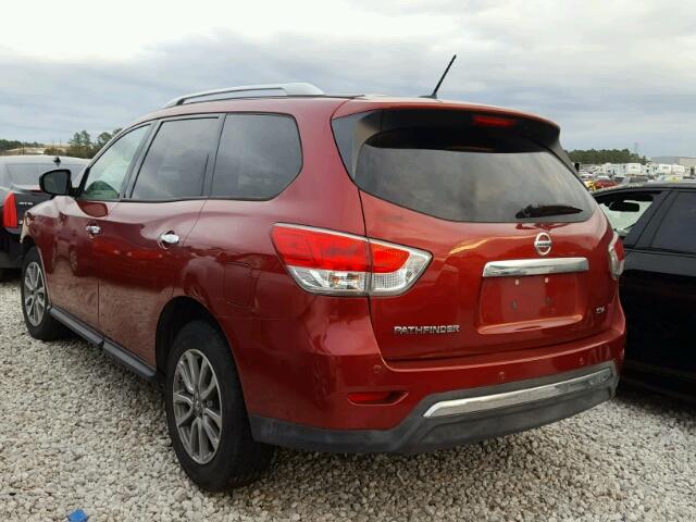 5N1AR2MN7DC627807 - 2013 NISSAN PATHFINDER BURGUNDY photo 3