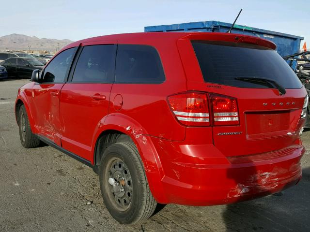 3C4PDCAB0ET241846 - 2014 DODGE JOURNEY SE RED photo 3