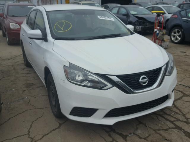 3N1AB7AP8GY262189 - 2016 NISSAN SENTRA S WHITE photo 1