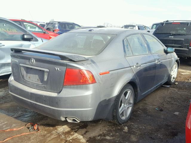 19UUA66255A023612 - 2005 ACURA TL GRAY photo 4