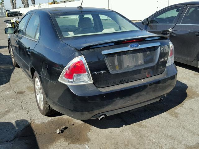 3FAHP08188R144733 - 2008 FORD FUSION SEL BLACK photo 3