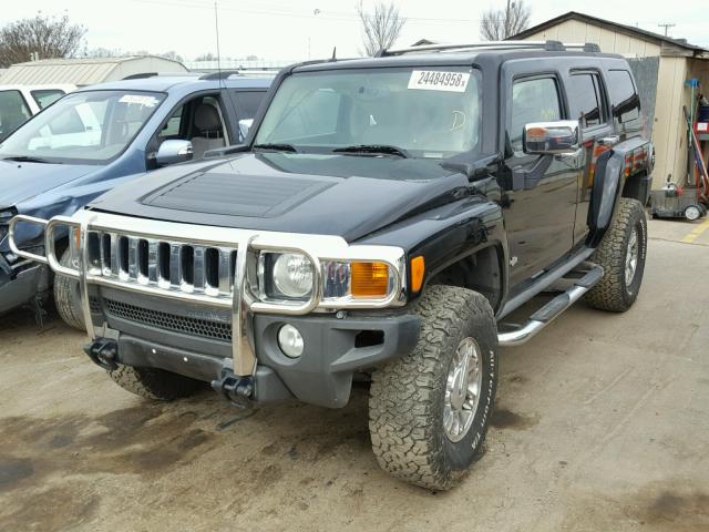 5GTDN13E478117696 - 2007 HUMMER H3 BLACK photo 2