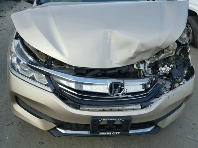 1HGCR2F36GA146652 - 2016 HONDA ACCORD LX GOLD photo 9