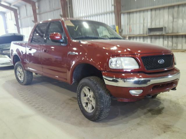 1FTRW08L72KB73896 - 2002 FORD F150 SUPER MAROON photo 1