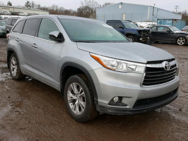 5TDBKRFH2FS223313 - 2015 TOYOTA HIGHLANDER SILVER photo 1