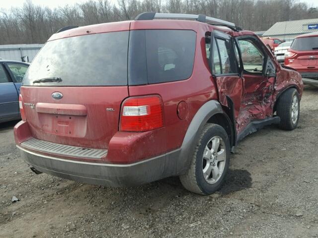 1FMZK051X5GA11343 - 2005 FORD FREESTYLE RED photo 4