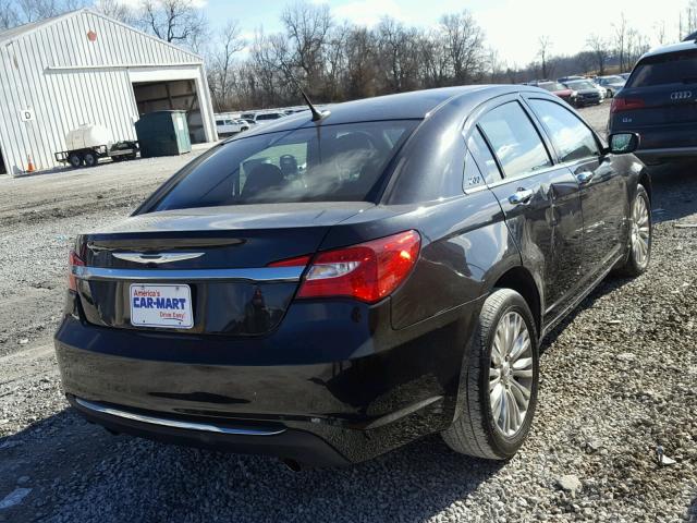 1C3BC2FG8BN518092 - 2011 CHRYSLER 200 LIMITE BLACK photo 4