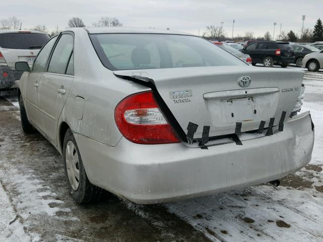 4T1BE32K52U044299 - 2002 TOYOTA CAMRY LE GRAY photo 3