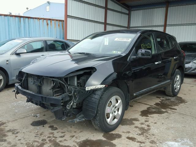 JN8AS5MV2BW661230 - 2011 NISSAN ROGUE S BLACK photo 2