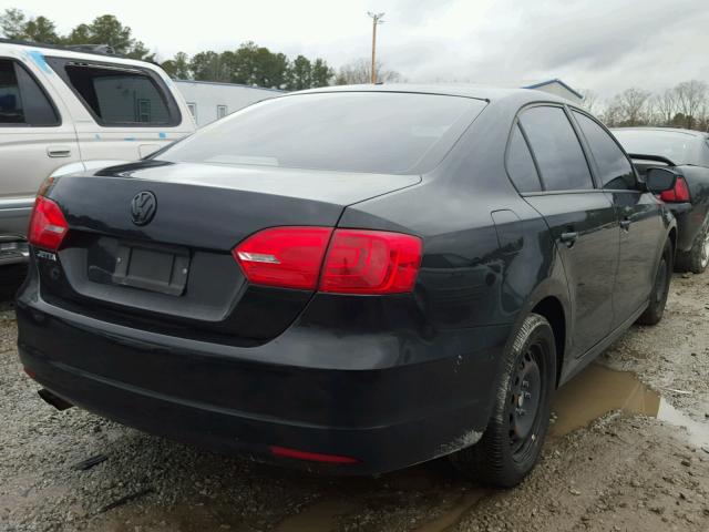 3VW2K7AJ8CM326050 - 2012 VOLKSWAGEN JETTA BASE შავი ფოტო 4