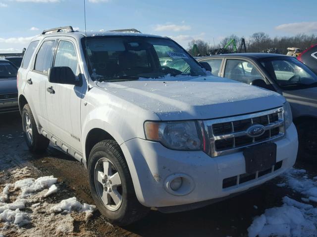 1FMCU03108KD74397 - 2008 FORD ESCAPE XLT WHITE photo 1