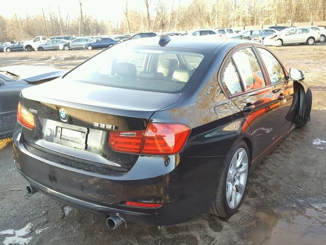 WBA3B9G58DNR79012 - 2013 BMW 335 XI BLACK photo 4