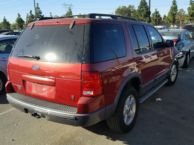 1FMZU63WX4ZA67779 - 2004 FORD EXPLORER X RED photo 4