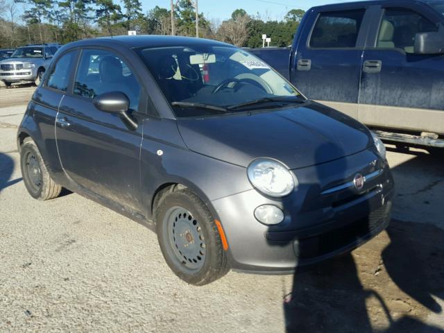 3C3CFFAR5CT383697 - 2012 FIAT 500 POP GRAY photo 1