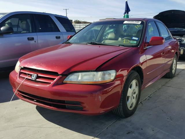 1HGCG16561A086834 - 2001 HONDA ACCORD EX RED photo 2