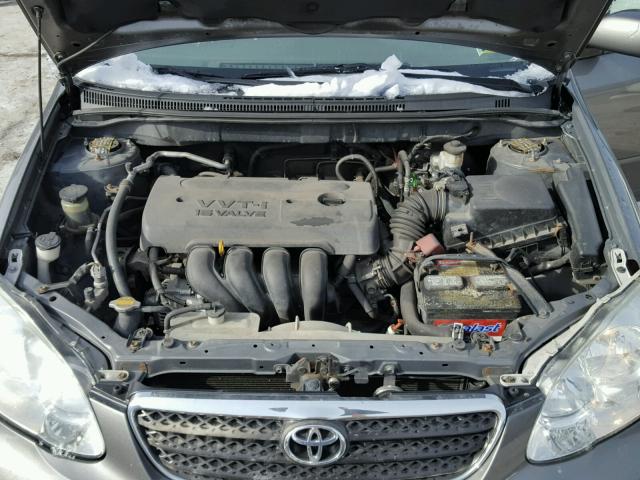 2T1BR32EX5C555463 - 2005 TOYOTA COROLLA CE GRAY photo 7