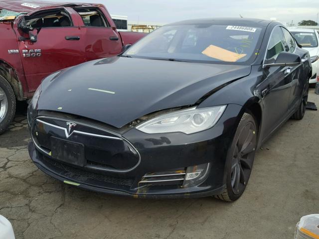 5YJSA1DP0DFP06928 - 2013 TESLA MODEL S BLACK photo 2