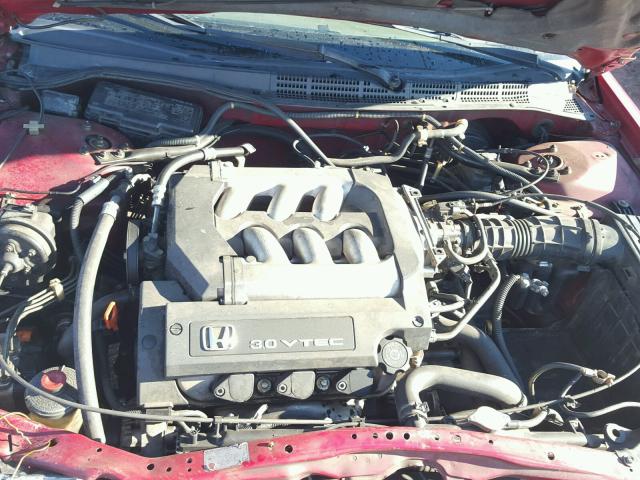 1HGCG2252YA015622 - 2000 HONDA ACCORD EX RED photo 7