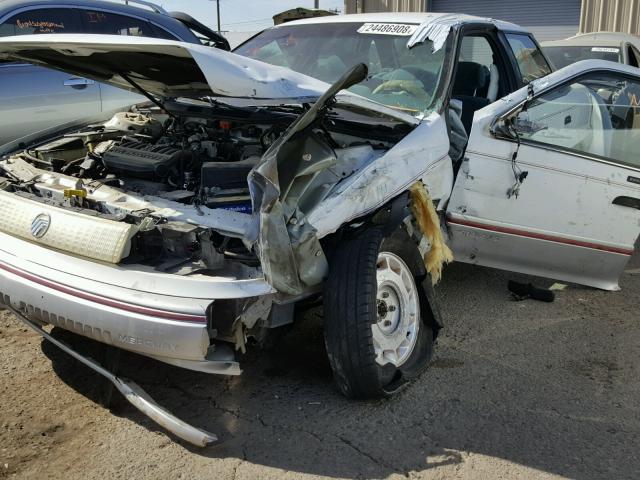 1MELM5341NG652040 - 1992 MERCURY SABLE LS WHITE photo 9