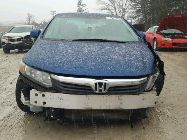 2HGFB2F52CH536257 - 2012 HONDA CIVIC LX BLUE photo 9