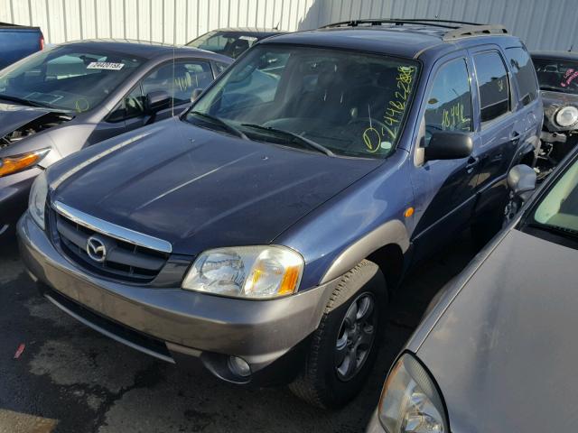 4F2CZ06143KM31632 - 2003 MAZDA TRIBUTE ES BLUE photo 2