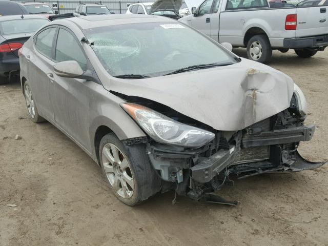 5NPDH4AE5CH111565 - 2012 HYUNDAI ELANTRA GL TAN photo 1