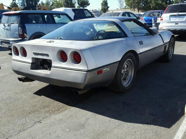 1G1AY0787E5114525 - 1984 CHEVROLET CORVETTE SILVER photo 4