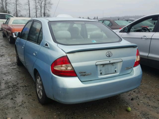 JT2BK12U410011442 - 2001 TOYOTA PRIUS BLUE photo 3