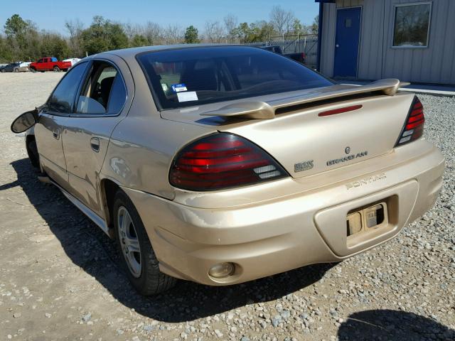 1G2NE52E05M142107 - 2005 PONTIAC GRAND AM S ოქროსფერი ფოტო 3