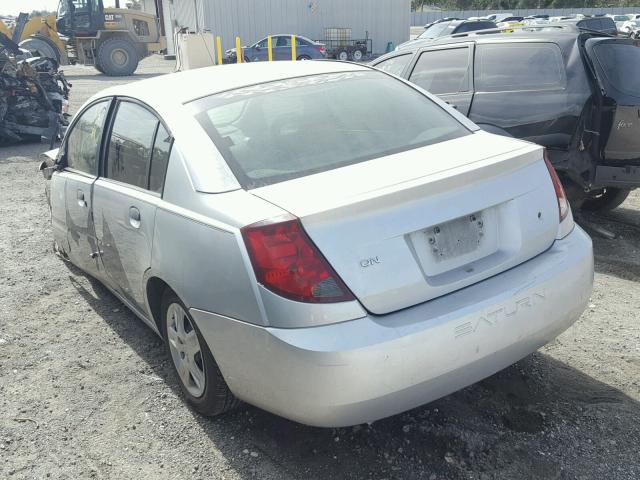 1G8AG52F23Z120438 - 2003 SATURN ION LEVEL SILVER photo 3