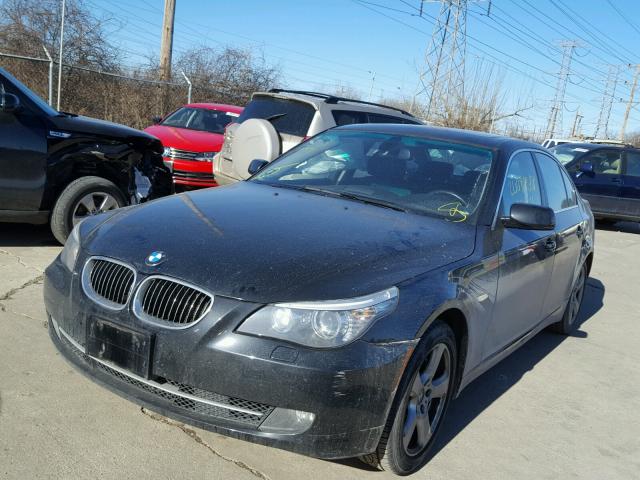 WBANV93588CZ66297 - 2008 BMW 535 XI BLACK photo 2