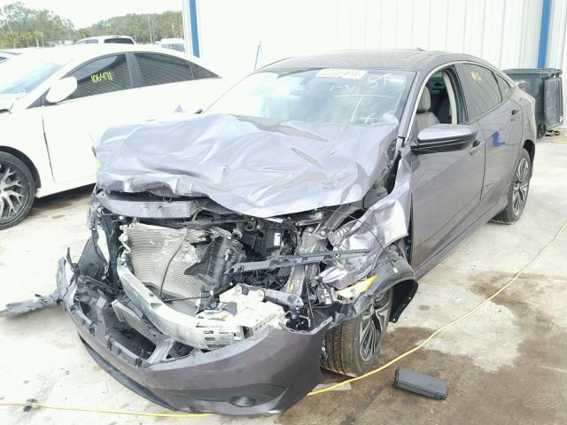 19XFC1F39GE006325 - 2016 HONDA CIVIC EX ნაცრისფერი ფოტო 2