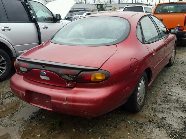 1FALP53S0VG123756 - 1997 FORD TAURUS LX RED photo 4